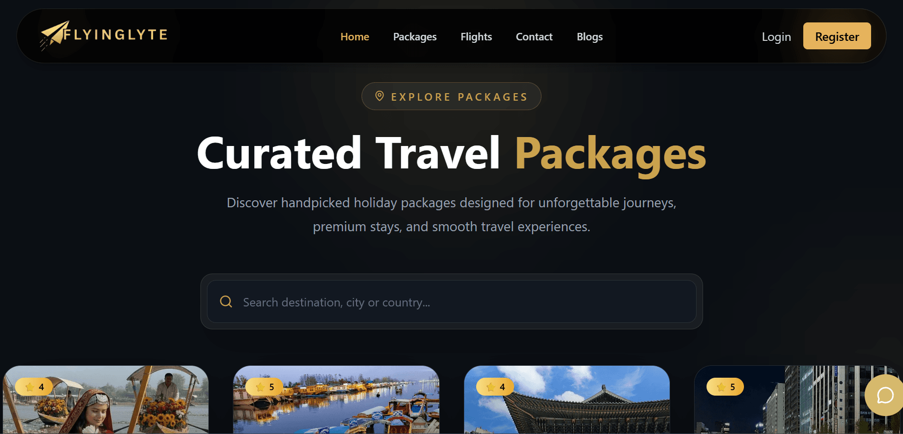 Travel Booking Website